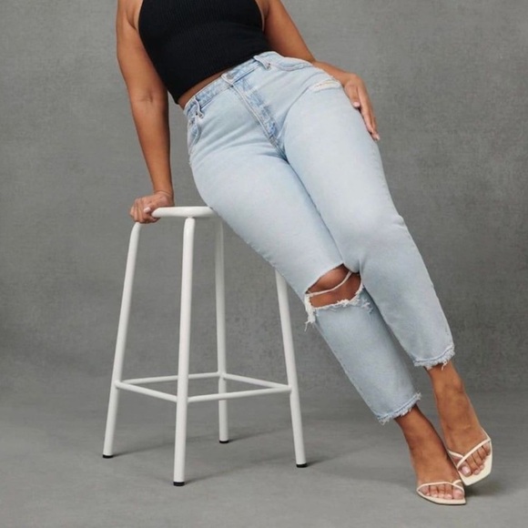 Abercrombie Fitch The Mom High Rise Jeans NWT 36 22s - Picture 2 of 9